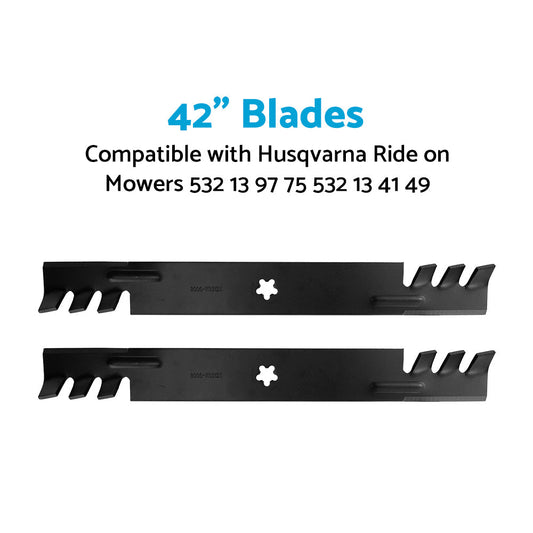 42inch Blades Suitable For Husqvarna Ride on Mowers 532 13 97 75 532 13 41 49-1