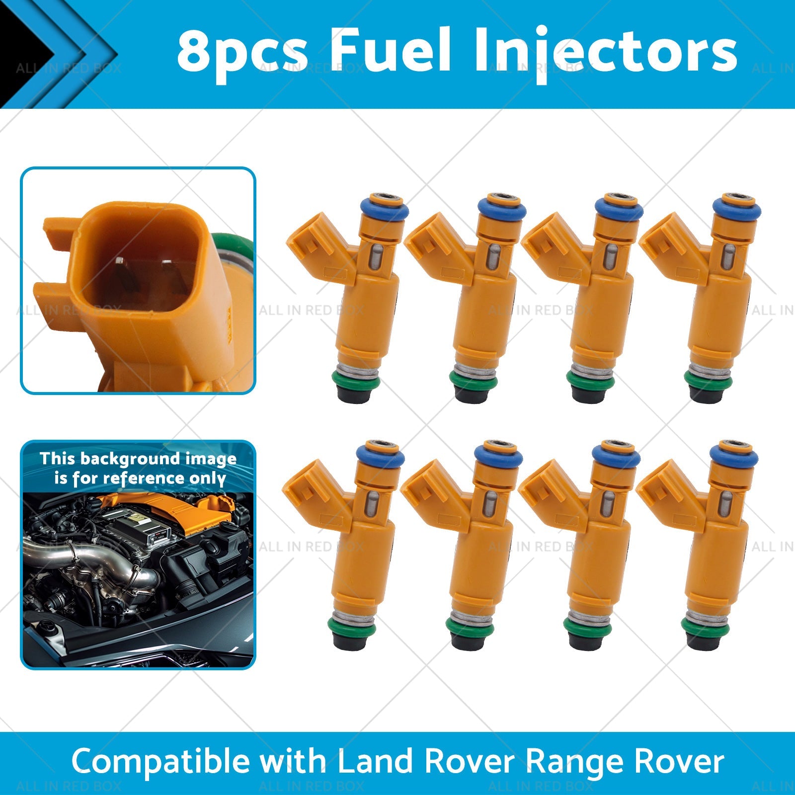 195500-4260 8pcs Fuel Injectors Suitable for Land Rover Range Rover 4. 4L 05-09-1