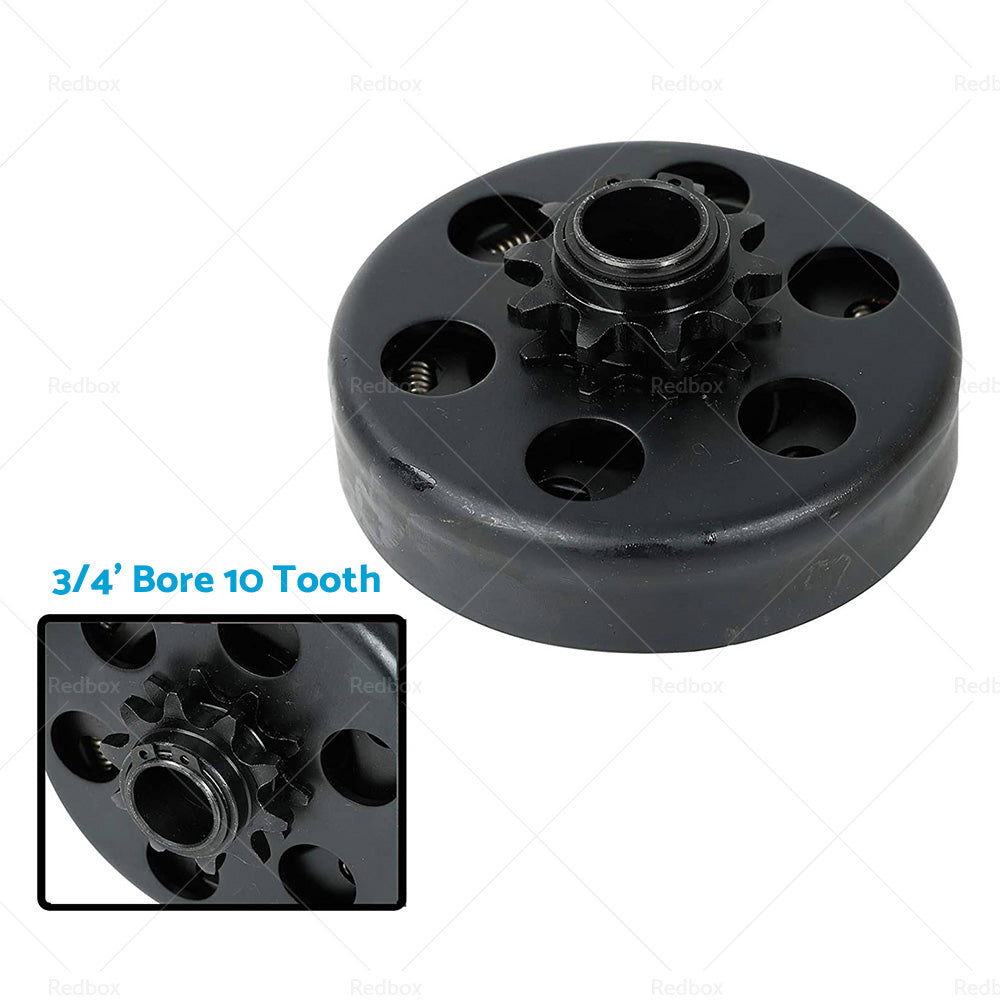 Centrifugal Clutch 3 or 4 inch  Bore 10 Tooth W or   420 Chain Suitable For Go Kart 6. 5HP-3