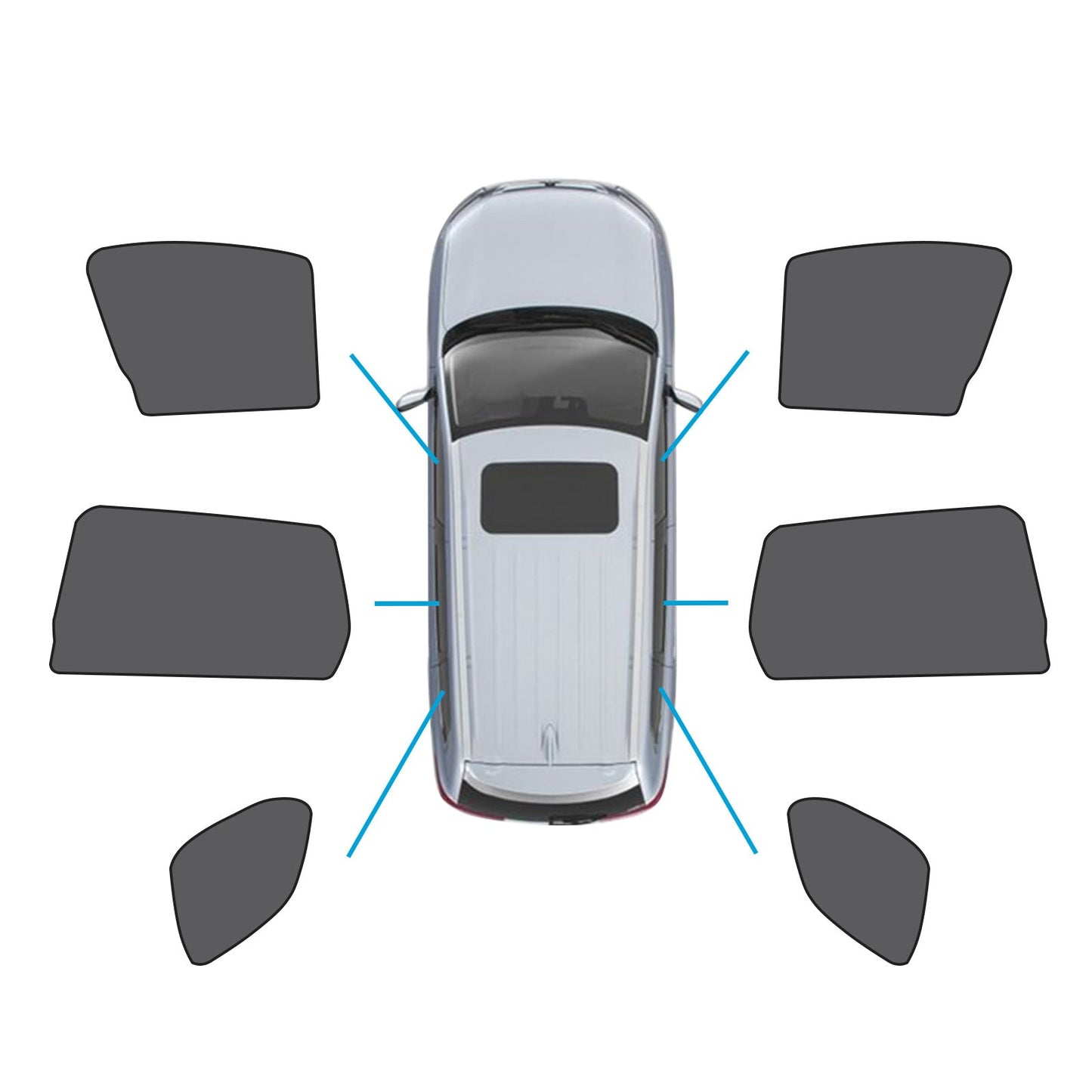 Car Window Magnetic Mesh Sun Shades Suitable For Mitsubishi Outlander 2021-2023-0