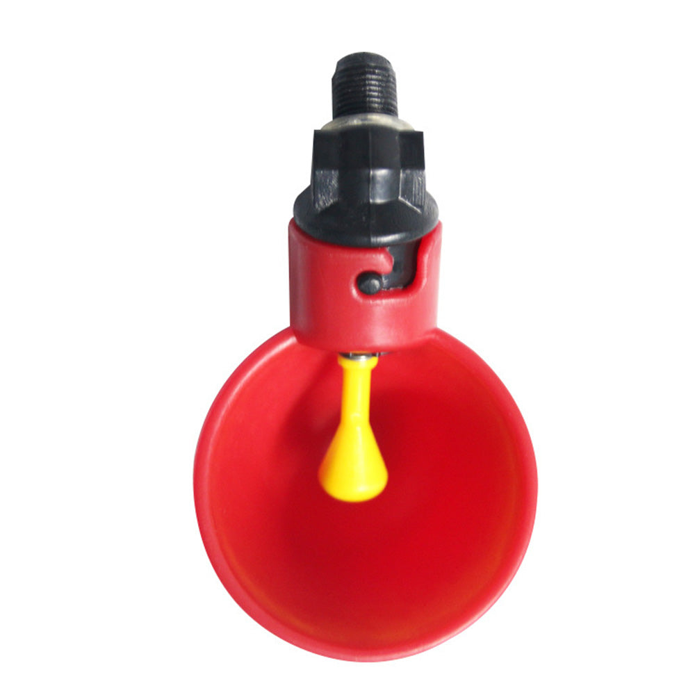 20x Poultry Chicken Automatic Drinker Cup Waterer Chook Bird Water Feeder Set-2