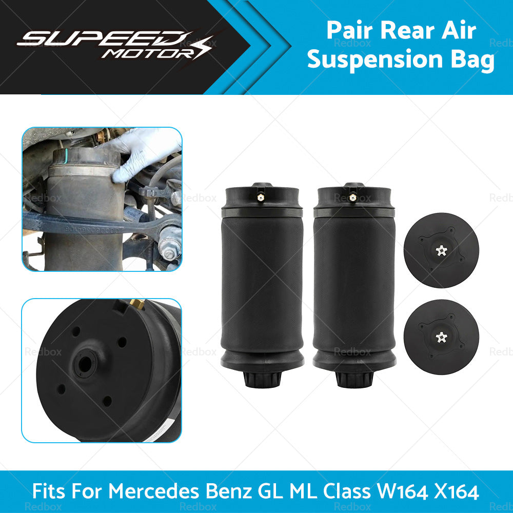 2 x Rear Air Suspension Bag Shocks Fits For Mercedes Benz W164 GL ML Class-1