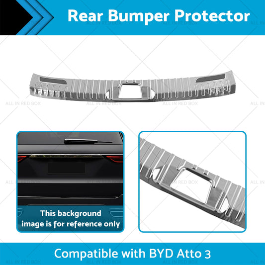 Rear Bumper Protector Scuff Suitable For 2023 BYD Atto 3 Trunk Sill Trims-1