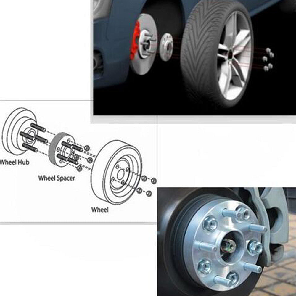 4x 25mm 6x139.7 (5.5") M12x1.5 Wheel Spacers Suitable For Hilux Pajero Triton Ranger-3