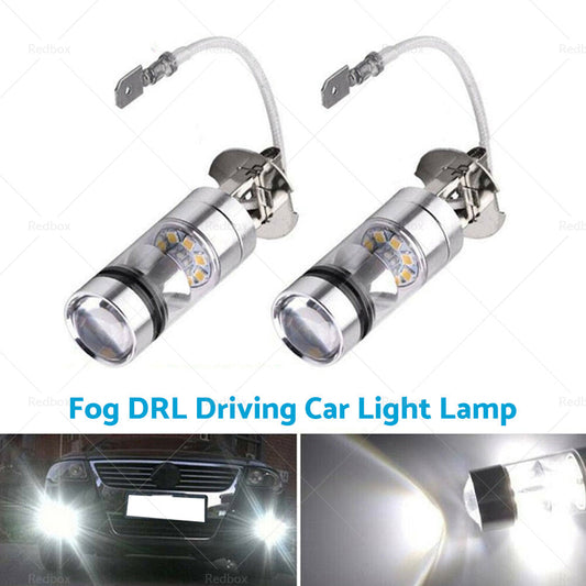 2x H3 100W Hight Power LED Cree Headlight Fog Driving Light Bulbs Car Lamp Globe-1