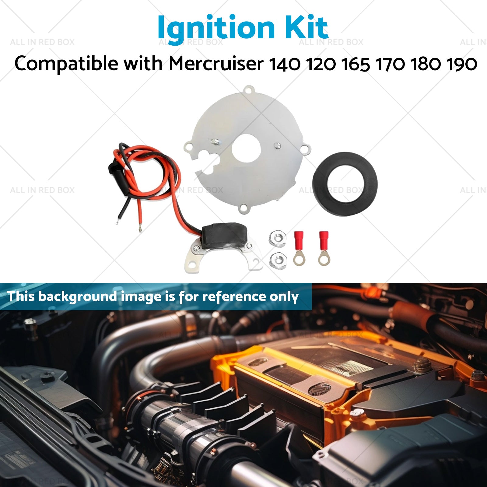 Ignitor Ignition Kit 4Cyl Distributor 1146A Suitable for Mercruiser 140 120 OMC-4
