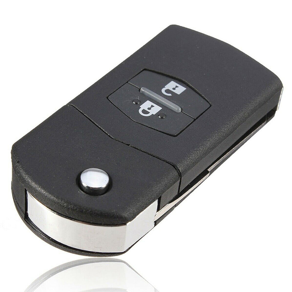 1x 2-Buttons Car Key Case Cover Shell Suitable For Mazda 3 5 6 RX7 RX8 BT50-3