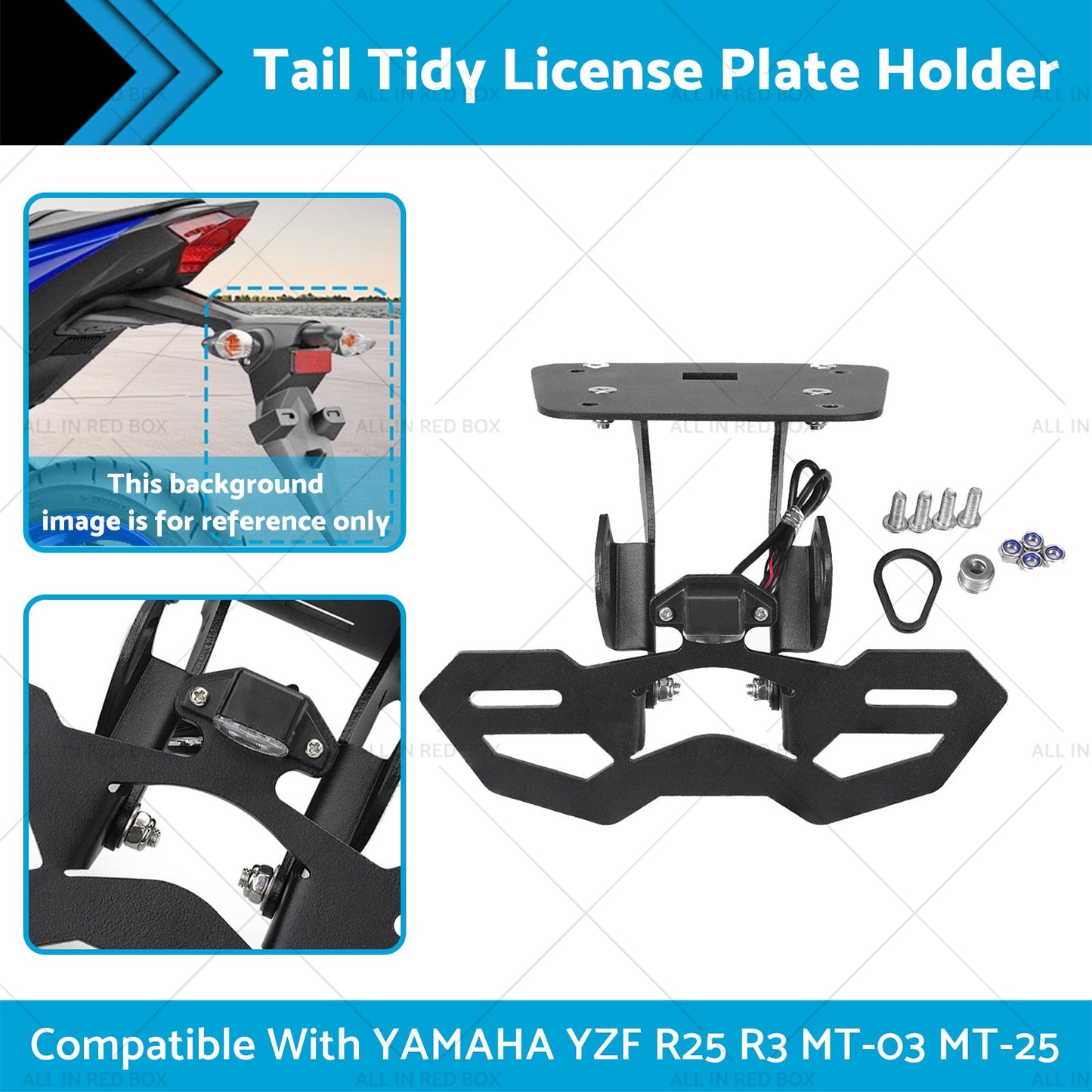 Tail Tidy License Plate Holder Suitable For YAMAHA YZF R25 R3 MT-03 25 2014-2020-1