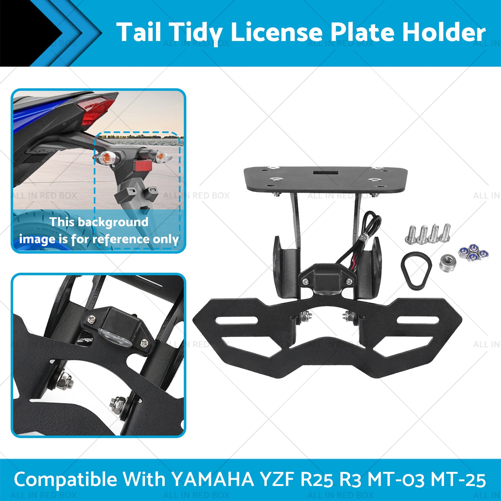 Tail Tidy License Plate Holder Suitable For YAMAHA YZF R25 R3 MT-03 25 2014-2020-1