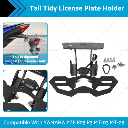 Tail Tidy License Plate Holder Suitable For YAMAHA YZF R25 R3 MT-03 25 2014-2020-1