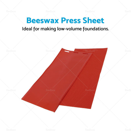 Beekeeping Soft Red Beeswax Wax Sheet Mould DIY Silicone Comb Press Mold Tools-1