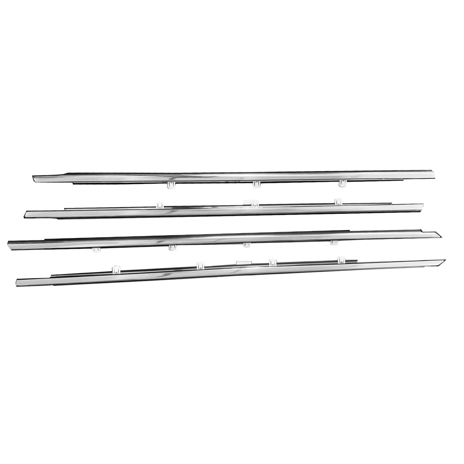 4x Window Glass Seal Weatherstrip Suitable For Honda Accord 2008-2013-0