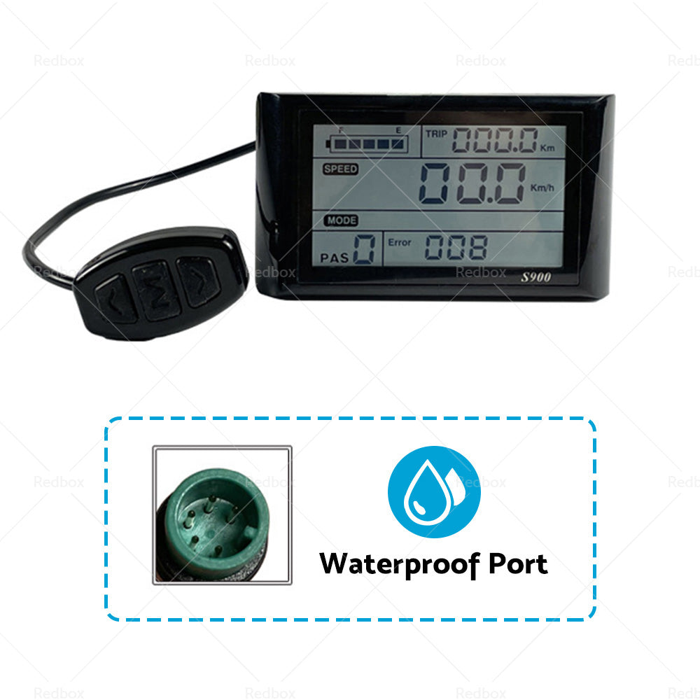 Ebike S900 LCD Displays Control Electric Bicycle Speed Meter Speedometer-5