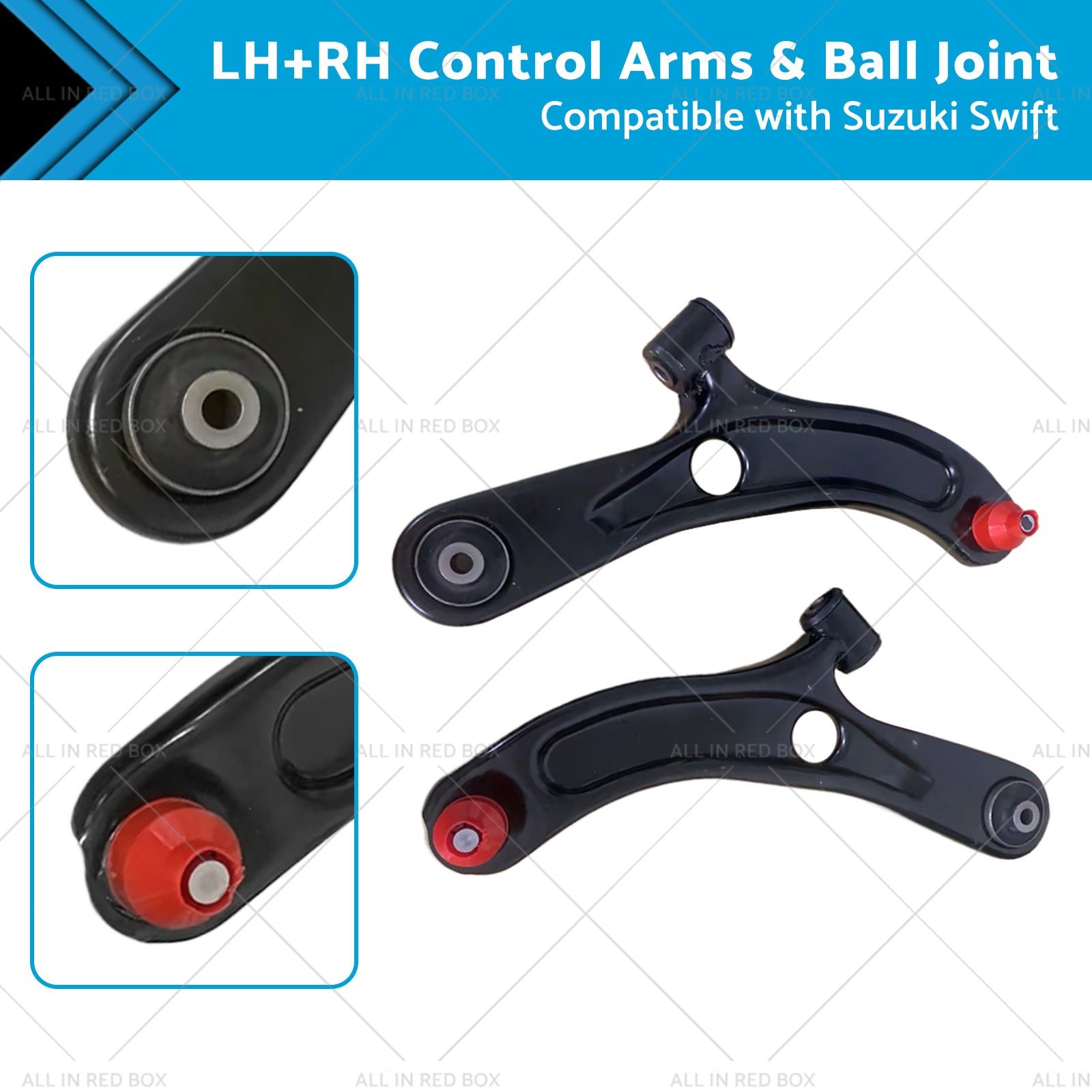Pair Front Lower Control Arms  and  Ball Joint Suitable for Suzuki Swift 2005-2010-0
