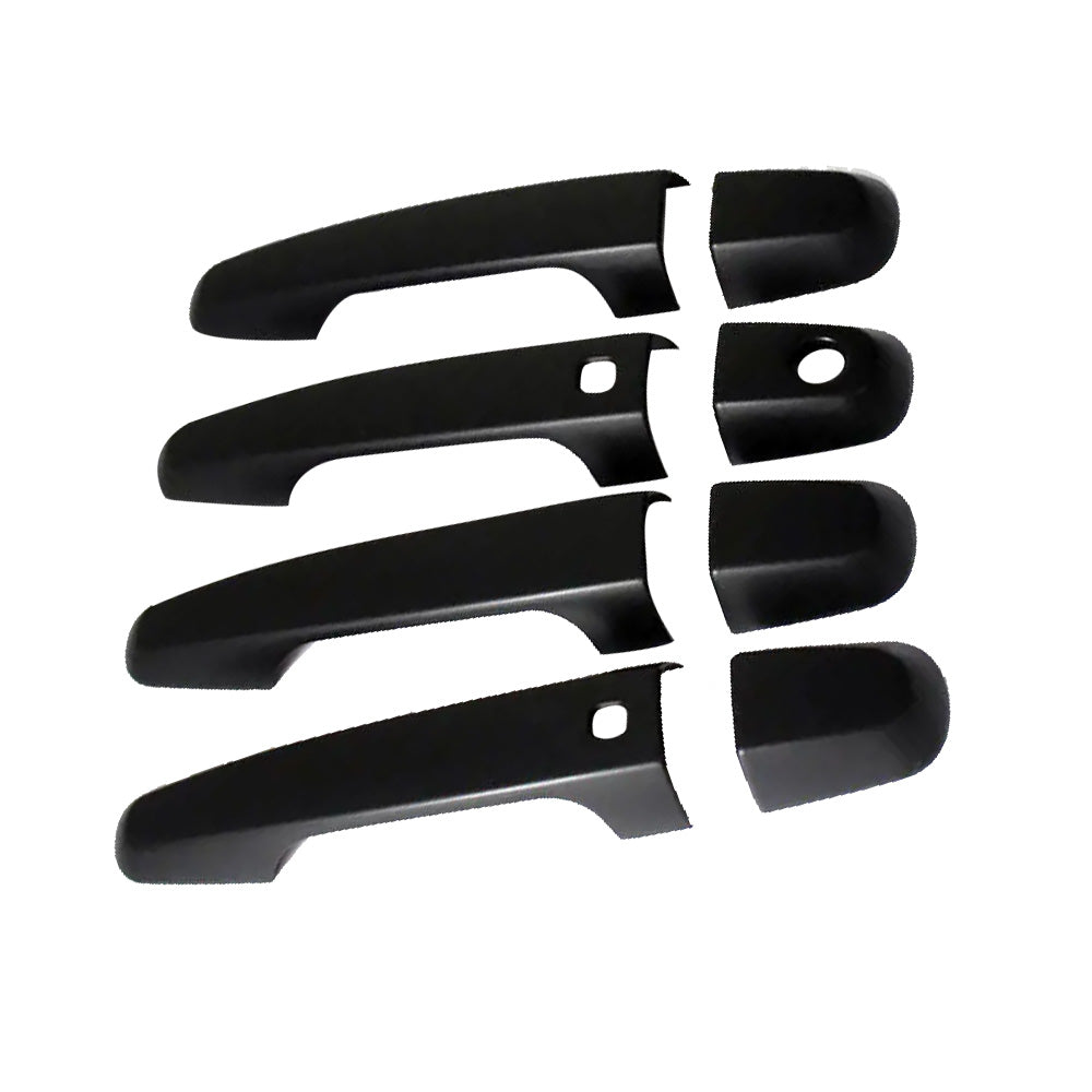 4PCS Matt Black Door Handle Cover Suitable For Mitsubishi Triton MQ MR 2015-2021-3