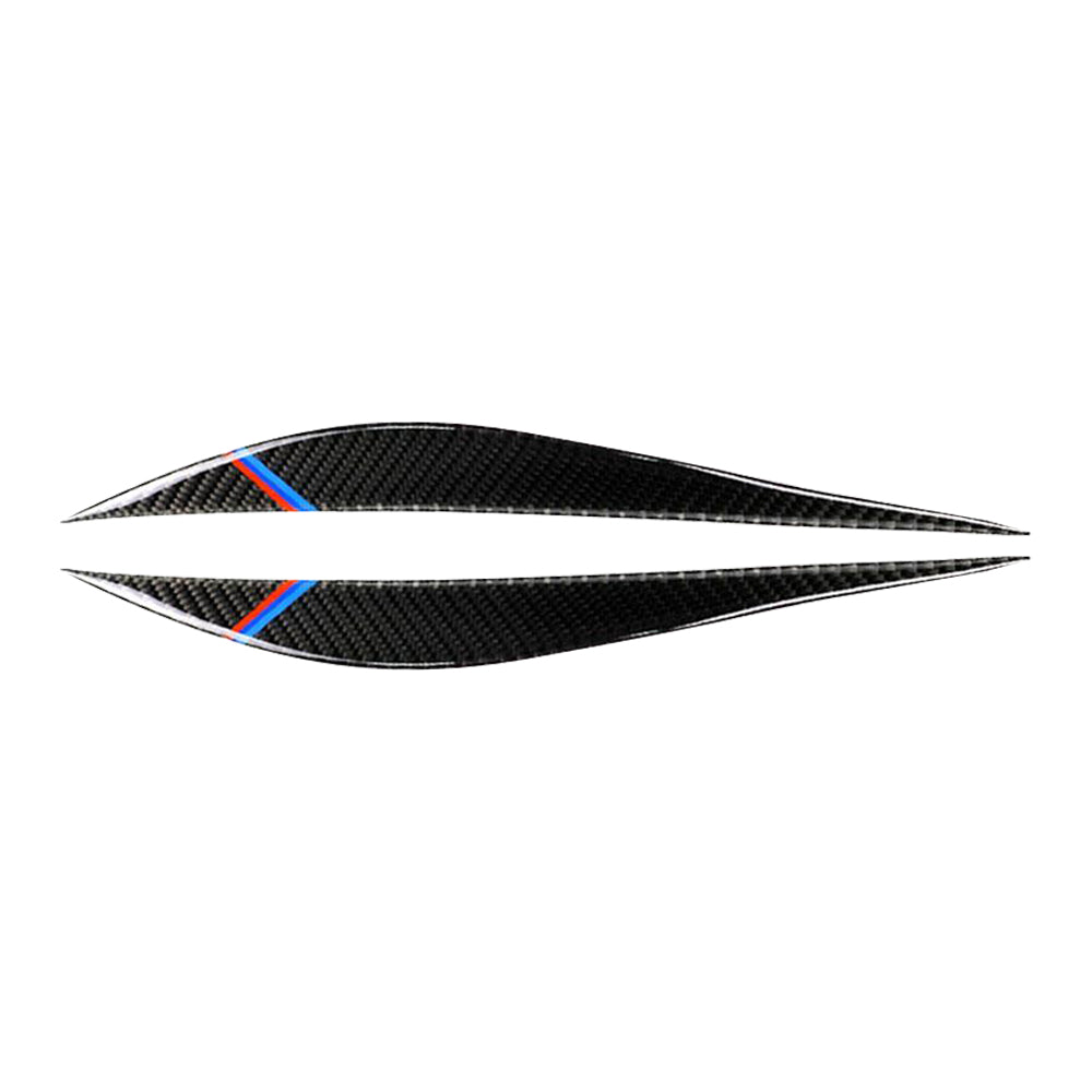Carbon Fiber Eyelids Eyebrow Headlight Retrofit Accessories Suitable for BMW F30 3 Series-2