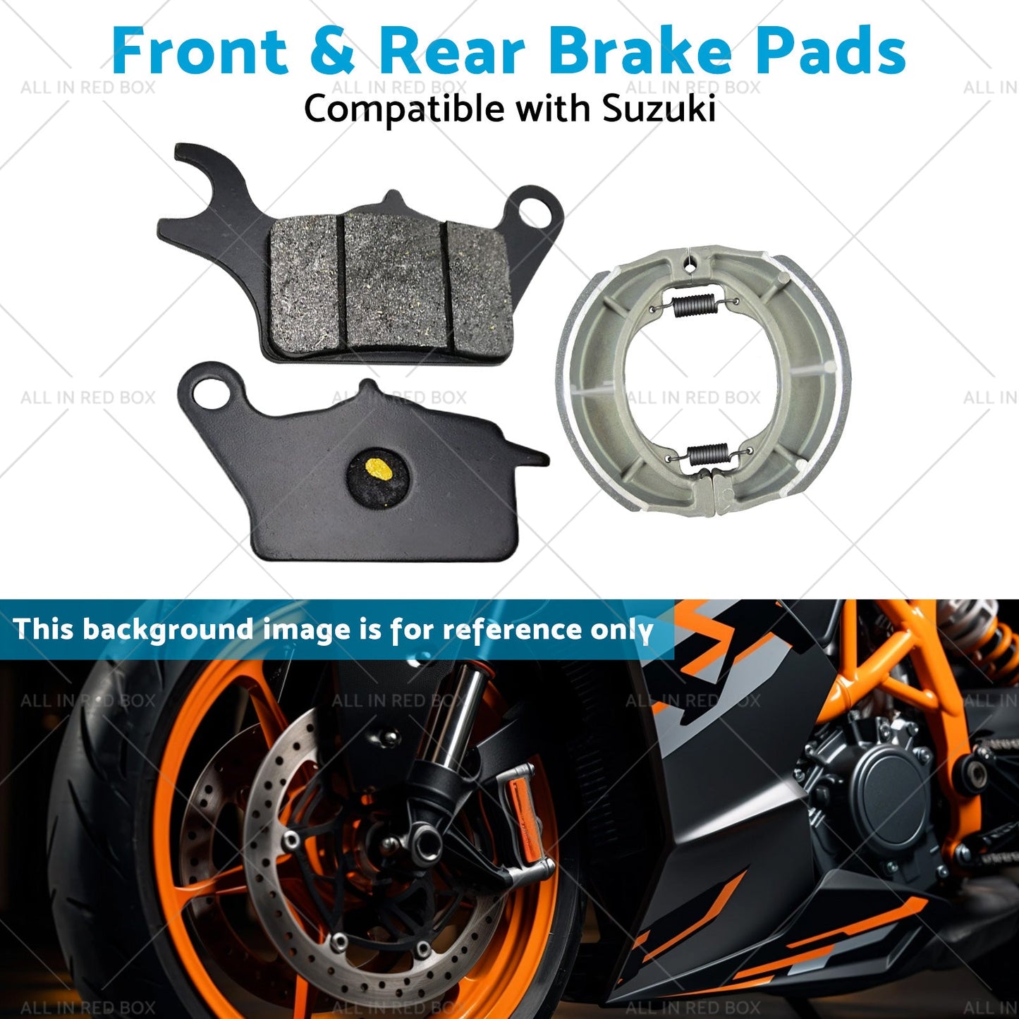 Front  and  Rear Brake Pads Suitable for 2017-2021 Suzuki UK 110 Address-4