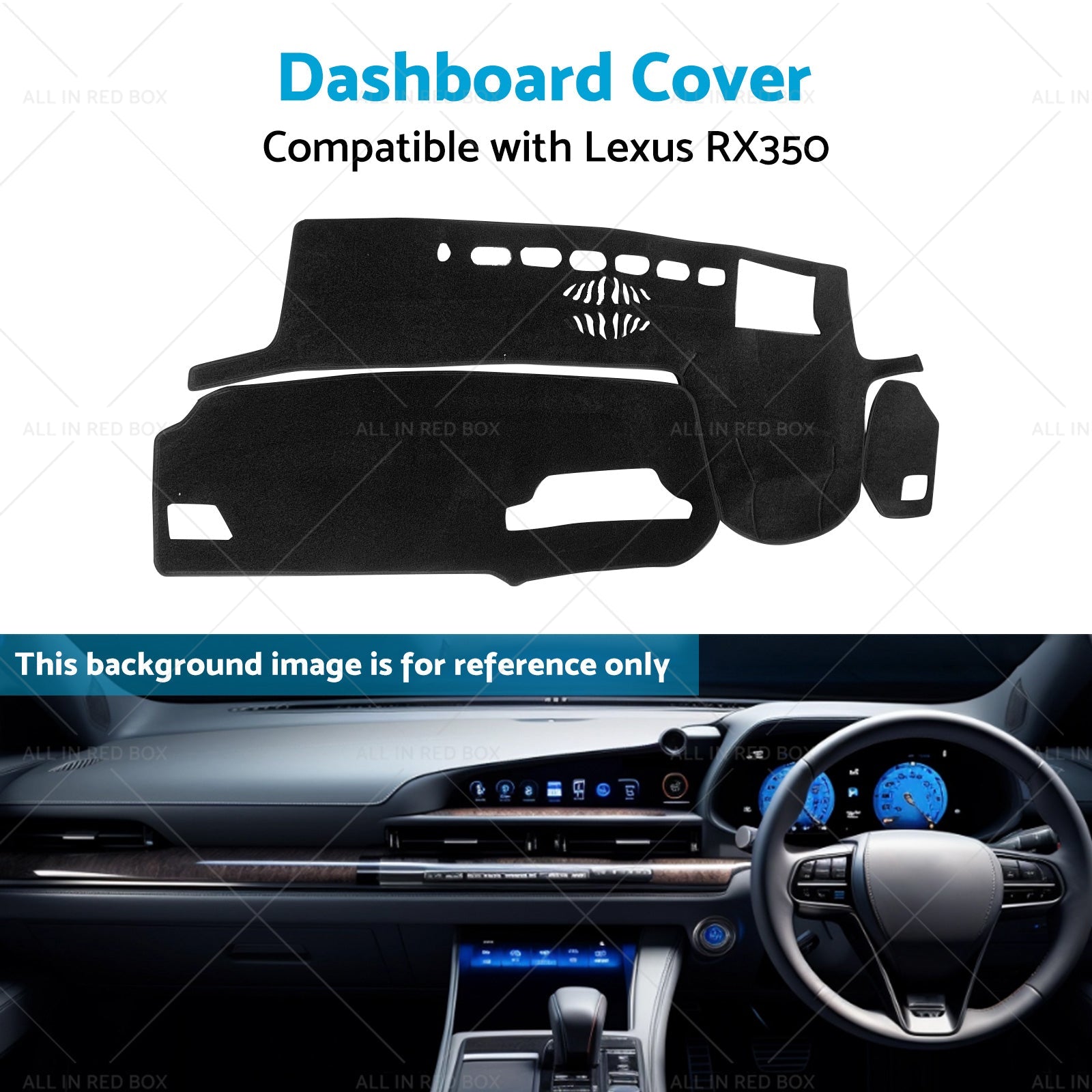 Non-Slip Dash Mat Suitable For Lexus RX RX350 2021-2022 With HUD Dashboard Cover-2