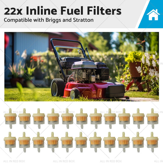 22x Inline Fuel Filters Suitable for Briggs and Stratton 691035 493629 16hp-24hp-0