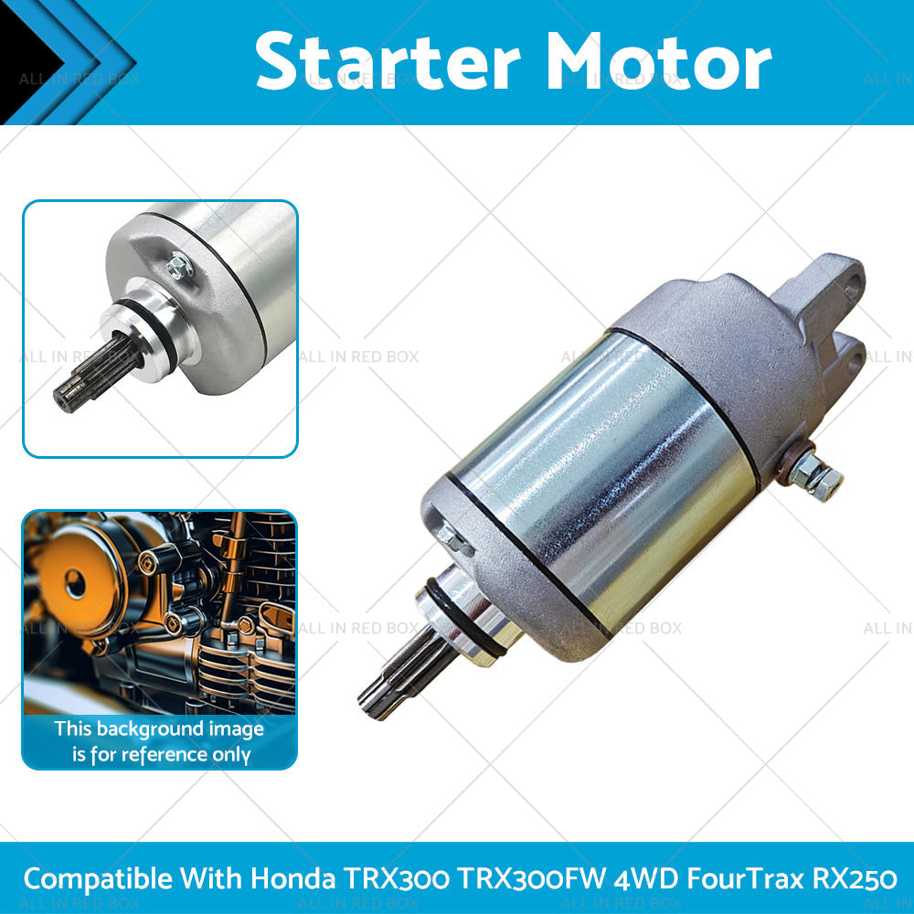 Starter Motor Suitable For Honda TRX300 TRX300FW 4WD FourTrax 1988-2000 RX250-4