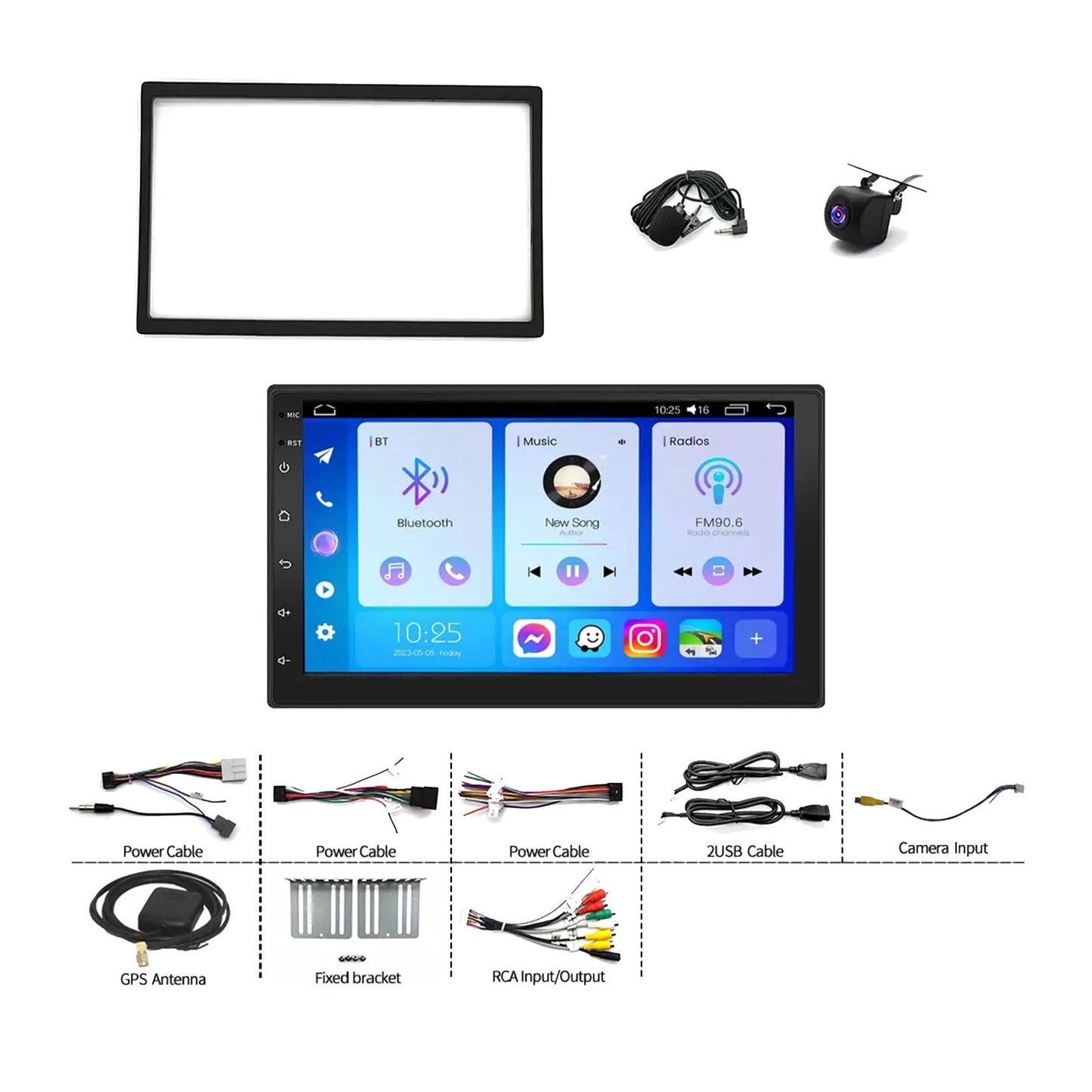 CarPlay  Head Unit Wireless Suitable For Nissan Micra 2007-2010 Android Navi+Cam-4