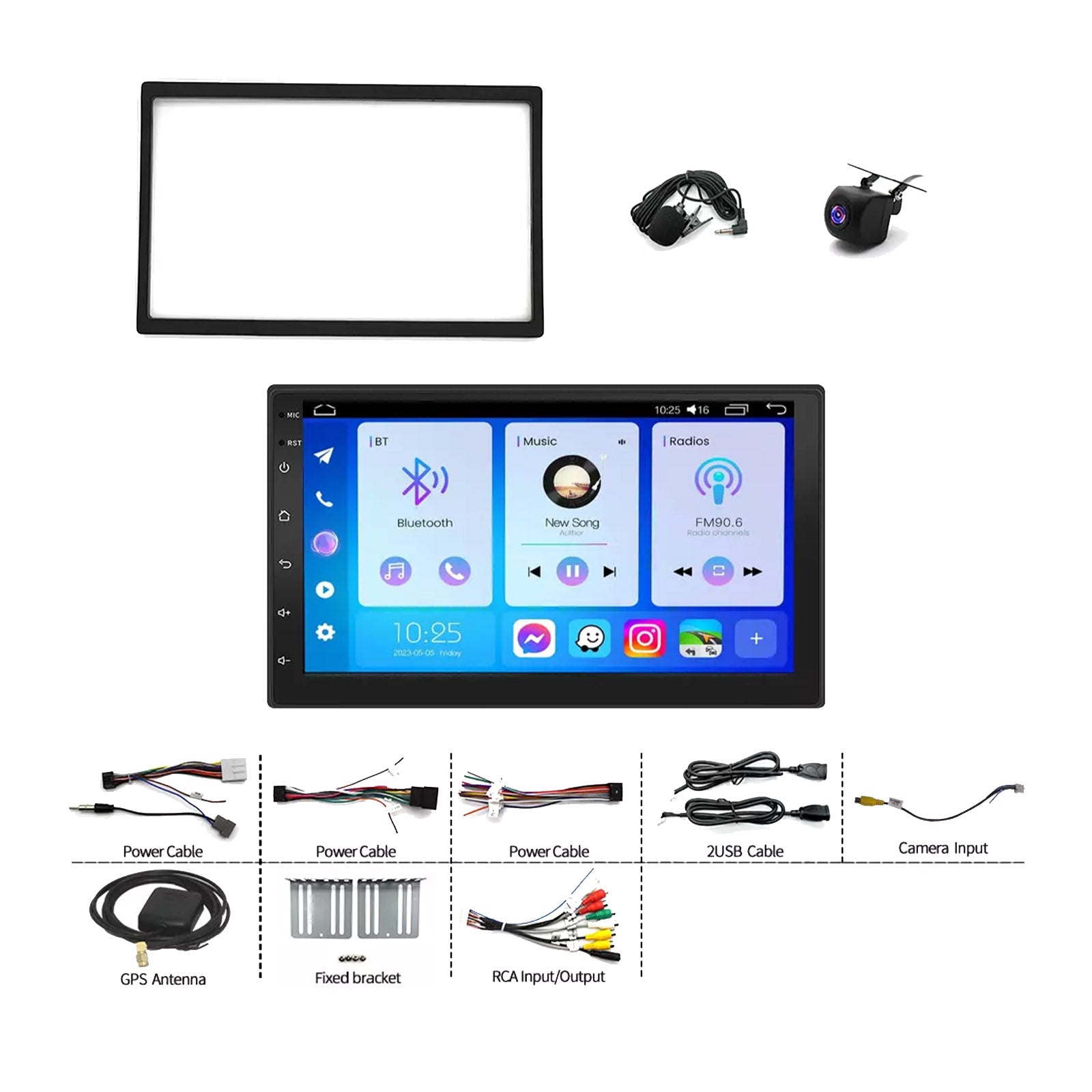CarPlay  Head Unit Wireless Suitable For Nissan Micra 2007-2010 Android Navi+Cam-4