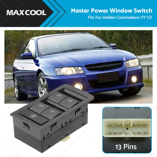 Grey Master Power Window Switch 13 Pins for Holden Commodore VY VZ 2002-2007-0