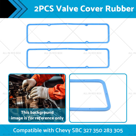 2PCS Valve Cover Rubber Steel Core Gasket Suitable For Chevy SBC 283 305 327 350-1