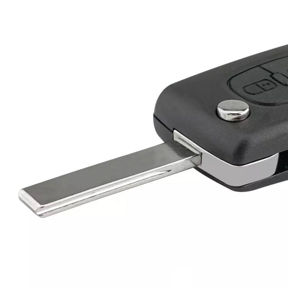 Remote Car Key Fob 2-Buttons 433FSK Suitable for Peugeot 207 307 308 407 807-3