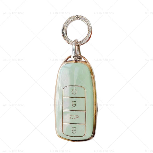 TPU Car Remote Key Fob Case Cover Suitable For Chery Omoda 5 Green-1