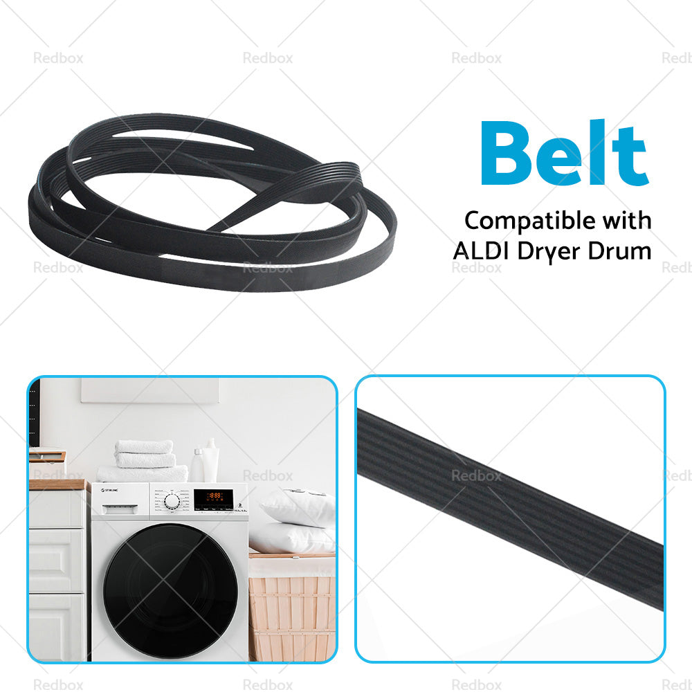 Suitable for ALDI SHPD80W GGSHPD80W HEAT PUMP Dryer Drum Drive Belt 7PH1956-3