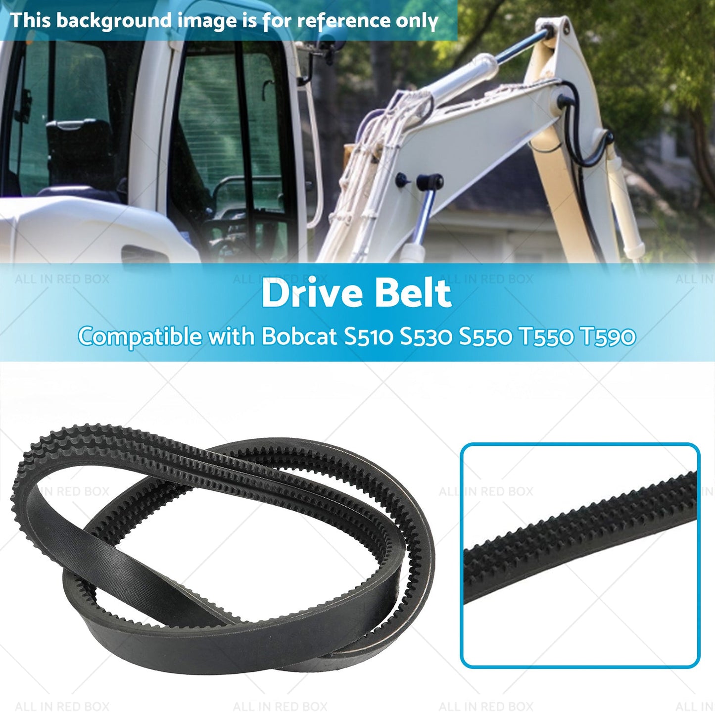 Hydraulic Pump Drive Belt 7146391 Suitable for Bobcat S510 S530 S550 T550 T590-2