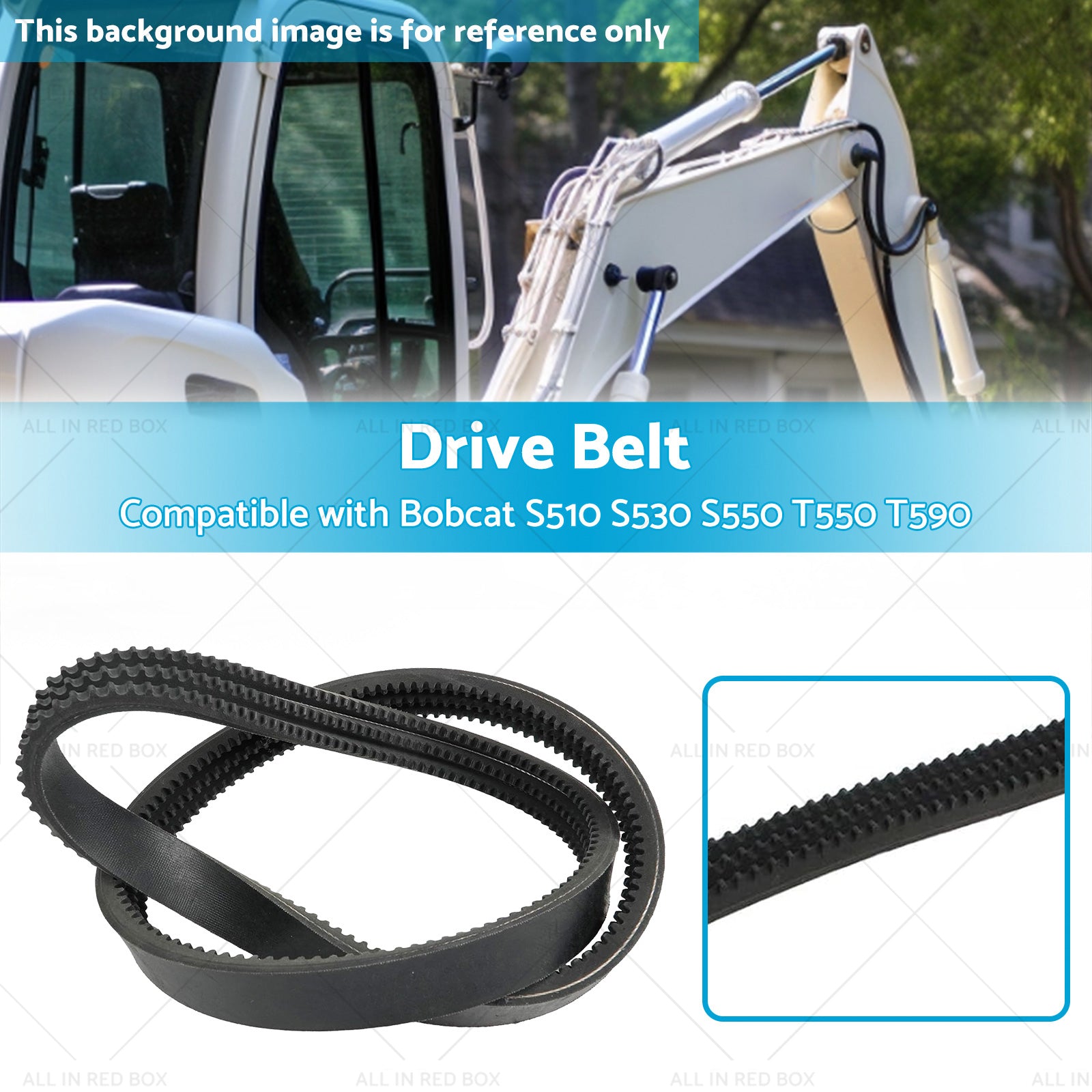 Hydraulic Pump Drive Belt 7146391 Suitable for Bobcat S510 S530 S550 T550 T590-2