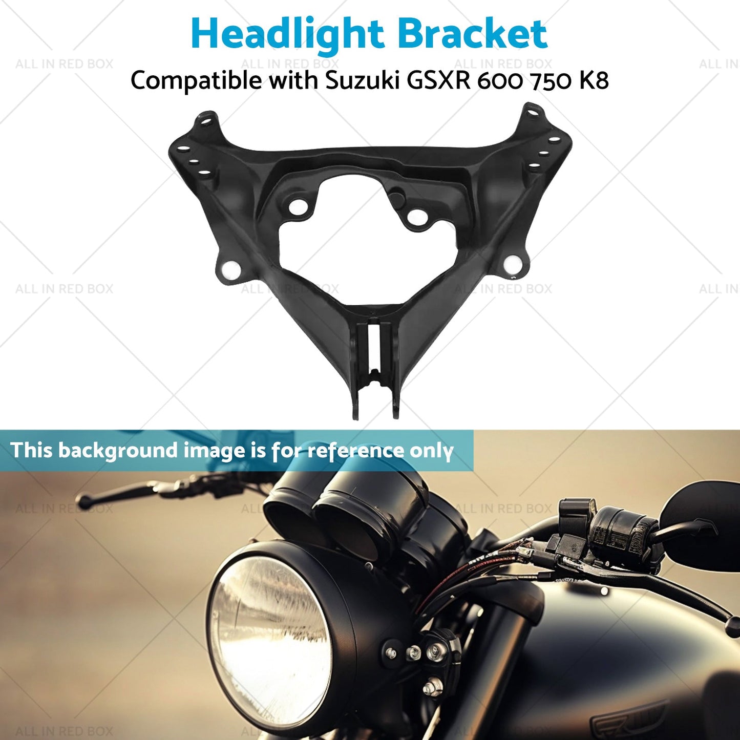 Front Headlight Bracket Suitable for Suzuki GSXR 600 750 K8 2008-2009 - Aluminum-4