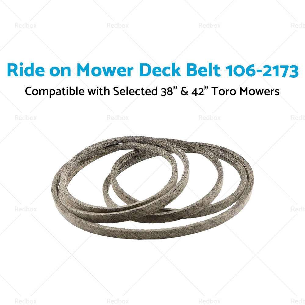 Ride on Mower Deck Belt 106-2173 Suitable For Selected 38 inch   and  42 inch  Toro Mowers-1