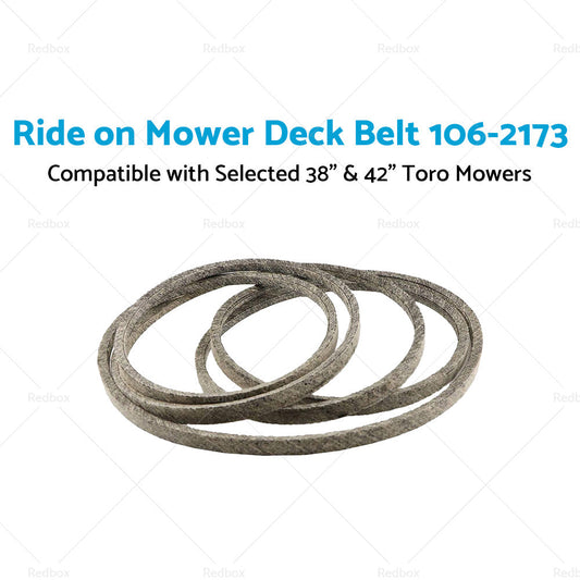 Ride on Mower Deck Belt 106-2173 Suitable For Selected 38 inch   and  42 inch  Toro Mowers-1