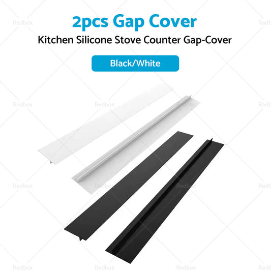 2PCS Kitchen Silicone Stove Counter Gap-Cover Oven Guard Spill Seal Slit Filler-1