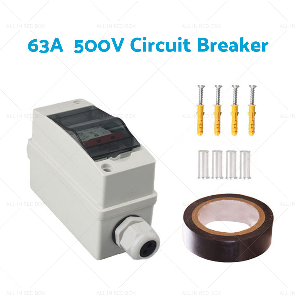 PV Disconnect Box DC500V 32A/63A 2P Circuit Breaker Solar System Isolator Switch-6