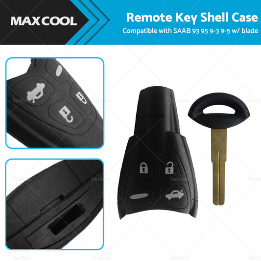 4 Button Remote Key Shell Case Suitable For SAAB 93 95 9-3 9-5 w or  blade-0