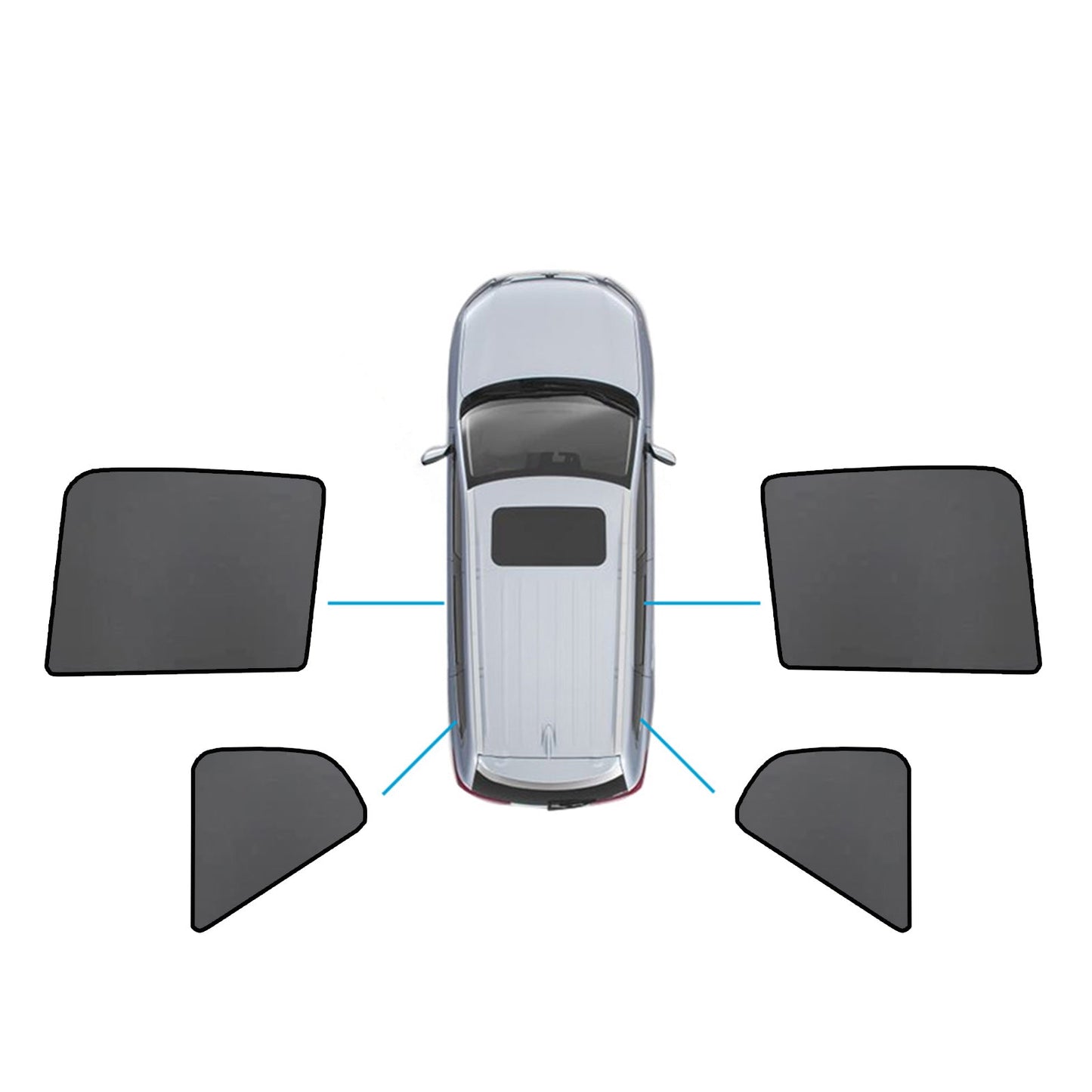 Magnetic Mesh Sun Blind Shades Suitable for Volvo XC40 2018-2024 On Front/Rear-4