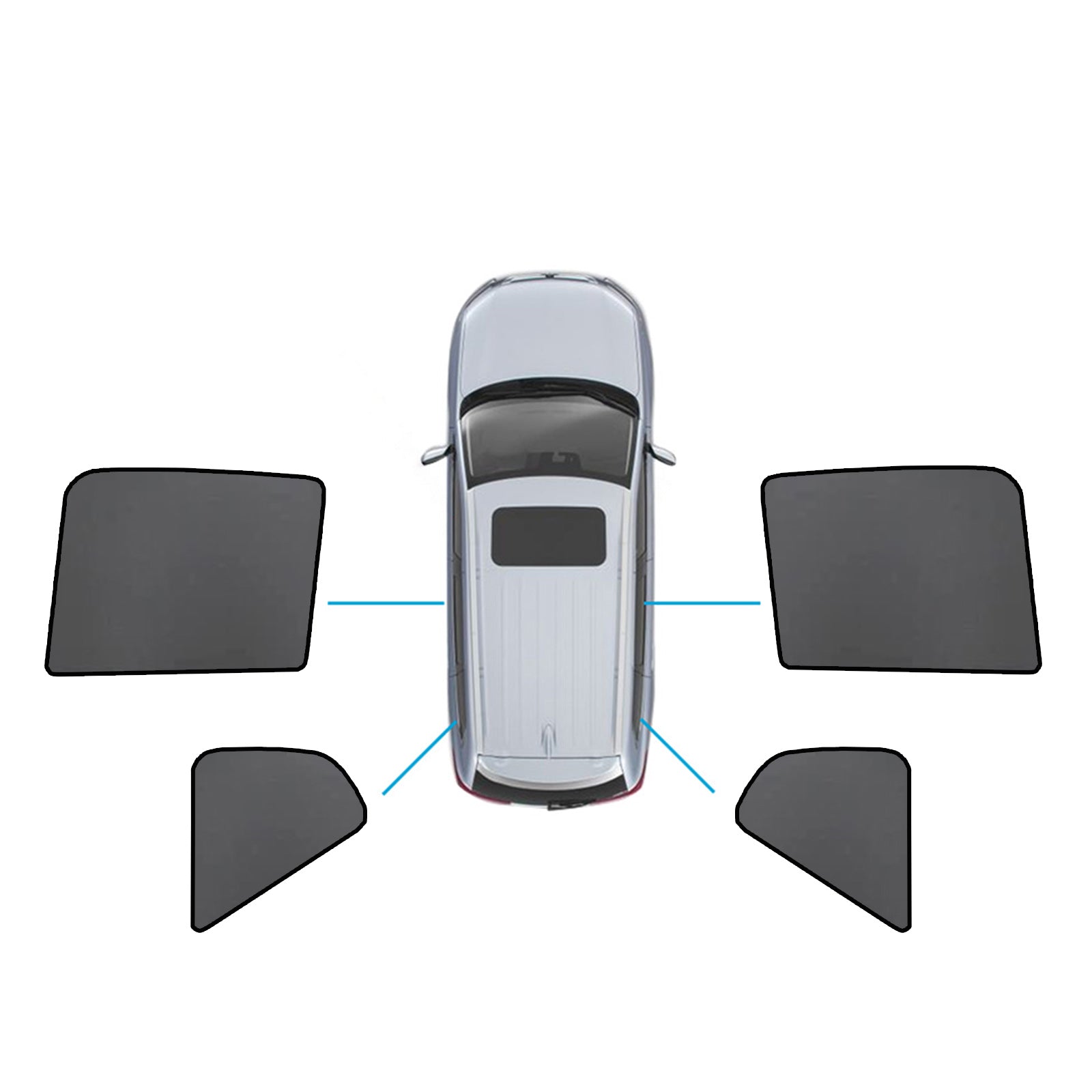 Magnetic Mesh Sun Blind Shades Suitable for Volvo XC40 2018-2024 On Front/Rear-4