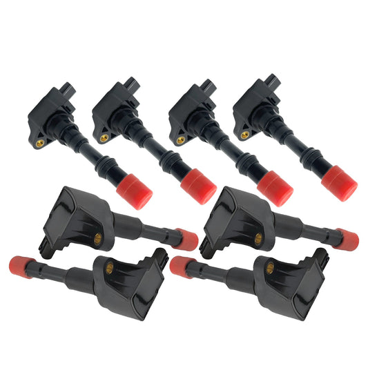 8Pcs Ignition Coils 3 Pins Suitable For Honda Jazz GD GE2 GE3 Civic ES ET 1.3L-0