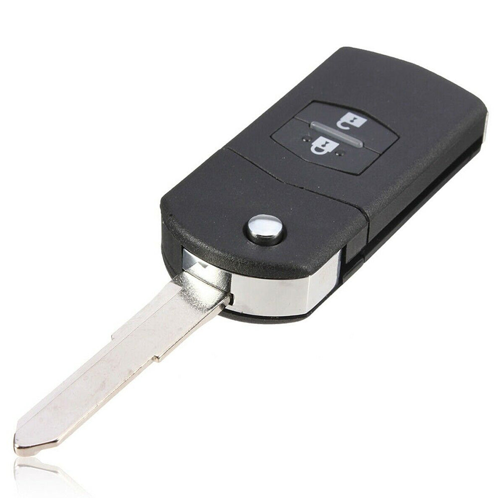 1x 2-Buttons Car Key Case Cover Shell Suitable For Mazda 3 5 6 RX7 RX8 BT50-0