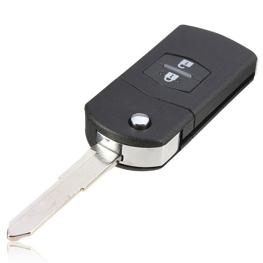 1x 2-Buttons Car Key Case Cover Shell Suitable For Mazda 3 5 6 RX7 RX8 BT50-0