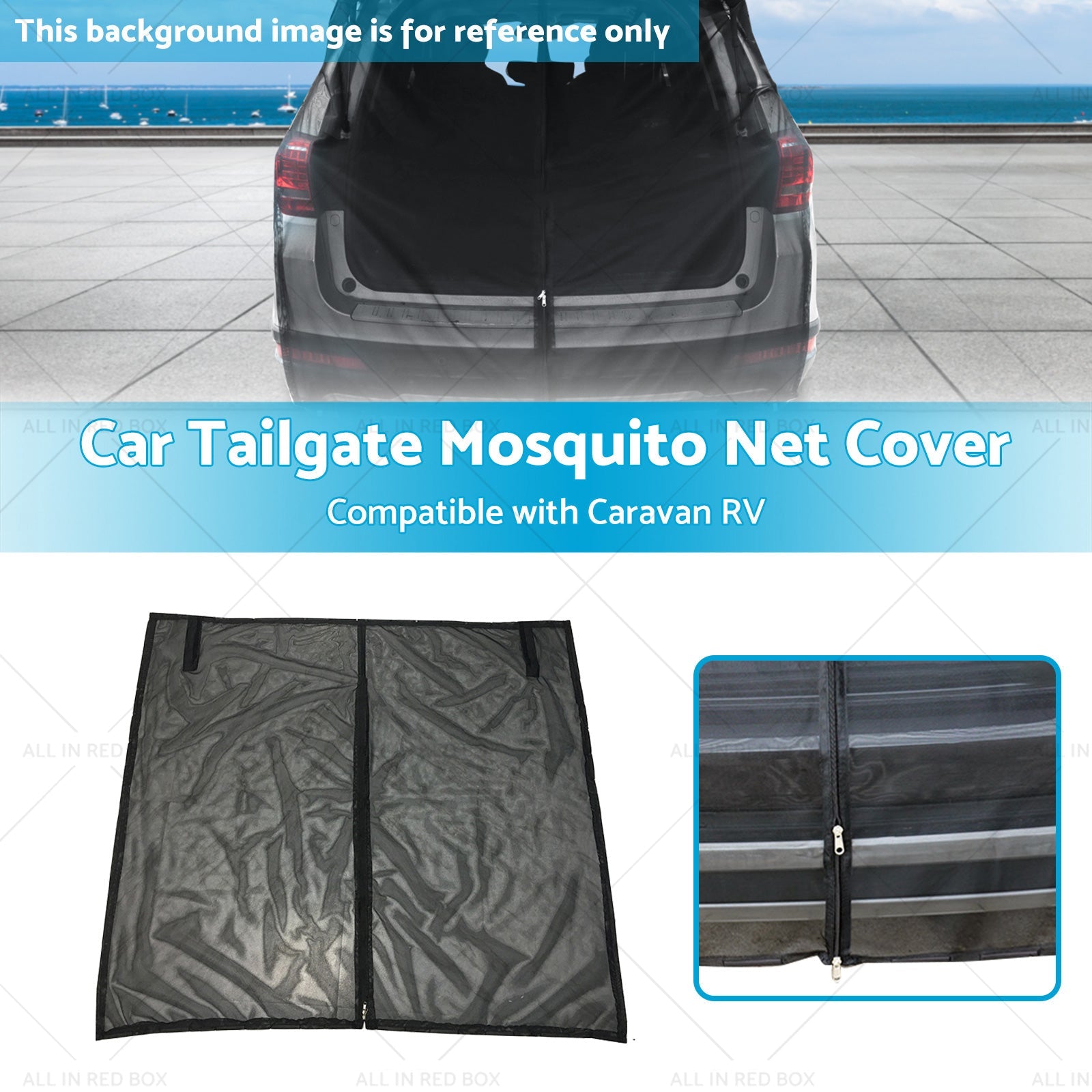 Car Tailgate Mosquito Net Cover Suitable for Caravan RV T4 T5 T6 Motorhome-2