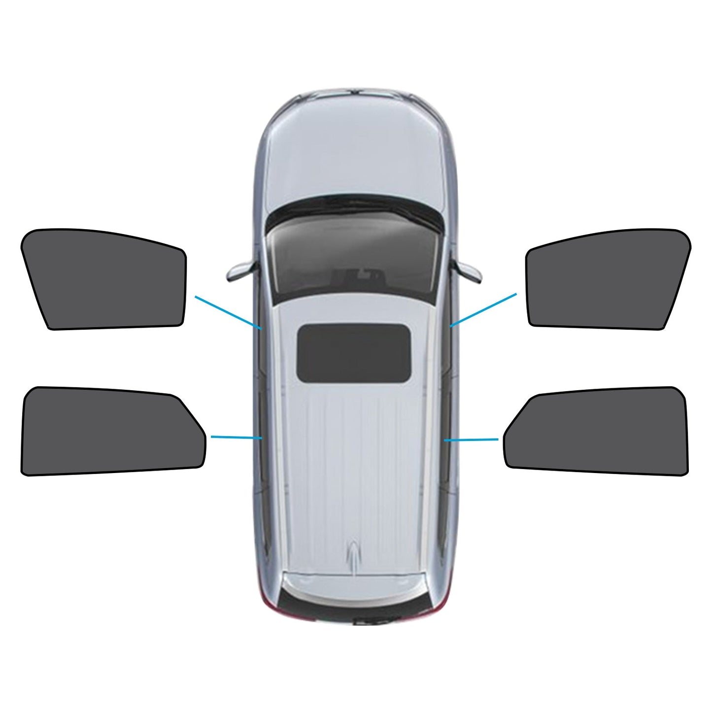 Car Window Magnetic Mesh Sun Blind Shades Suitable for MG4 2023-2025-0