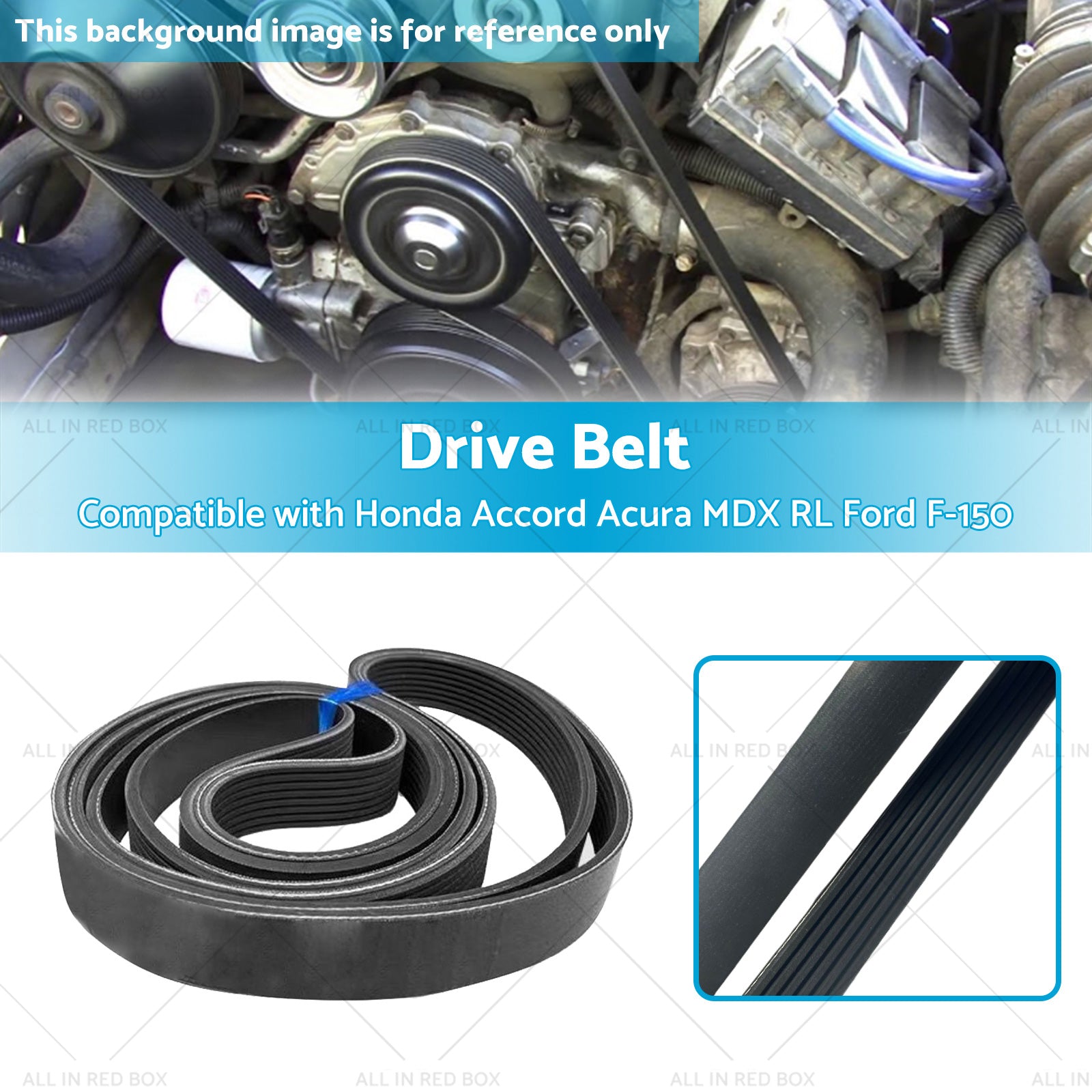 6PK2135 Drive Belt Suitable for Ford Mustang Honda Acura TL MDX RL 3. 7L 98-15-2