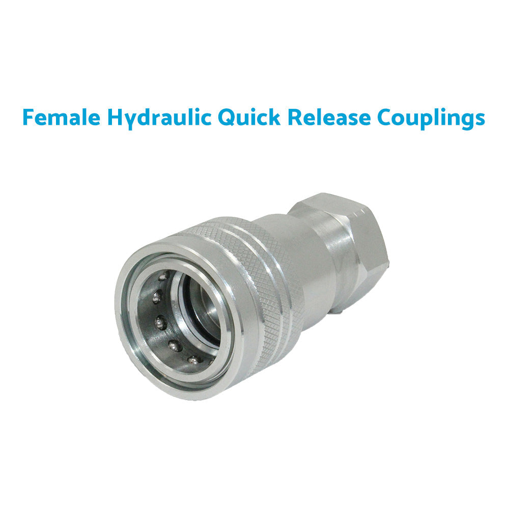 Pair Hydraulic Quick Release Coupling 1 or 2 Inch BSP Suitable For Tractor Loader Male & Female Set-2