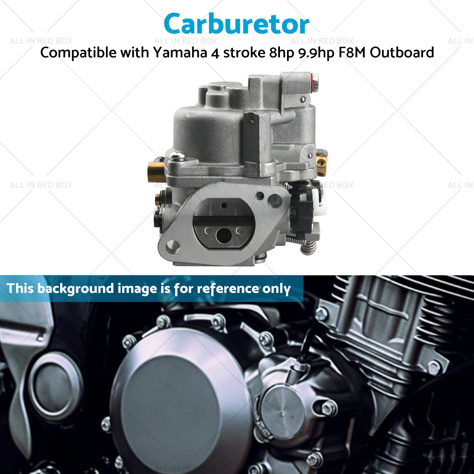 Carburetor Carb Suitable for Yamaha 4 stroke 8hp 9. 9hp Outboard 68T-14301-11-00-3