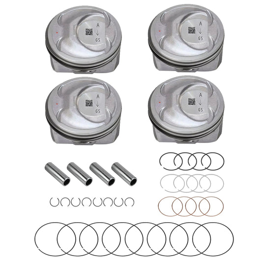 Engine Piston w/ Rings Kit Suitable For Kia Sorento Optima Hyundai Sonata 2.4L-1